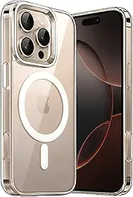 Capa para [iPhone 16 PRO] Capinha Premium Magnetica com [Proteção de Câmera] Clear Case Transparente [Anti-Amarelamento], Compatível com MagSafe, Resistente a Riscos e Anti Impacto
