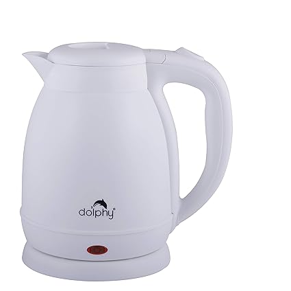 Dolphy 1.2 Liter Electric Kettle - 304 Stainless Steel + ABS Cordless Tea Kettle 1400W with Auto Shut-Off, Dry-Boiling Protection