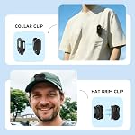 1080P Mini Caméra du corps, Taille de la pouce Caméra d'action poitrine, Intégrée 32GB Caméra casque portable de rangement, Cam du corps pour le vélo, Voyage, Aventure en plein air (noir)