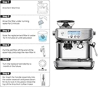Vista 5 de Paquete de 12 filtros de agua de carbón compatibles con máquinas Breville BWF100, repuesto de filtro de agua Breville Espresso