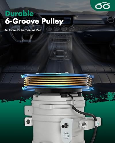 Miniatura 5 de SCITOO Compresor de CA Enfriamiento rápido para Mazda 3 2.3L para Mazda 6 2.3L 2006-2009 97470 GP9A61450D 140443NEW 2022140 TEM255285