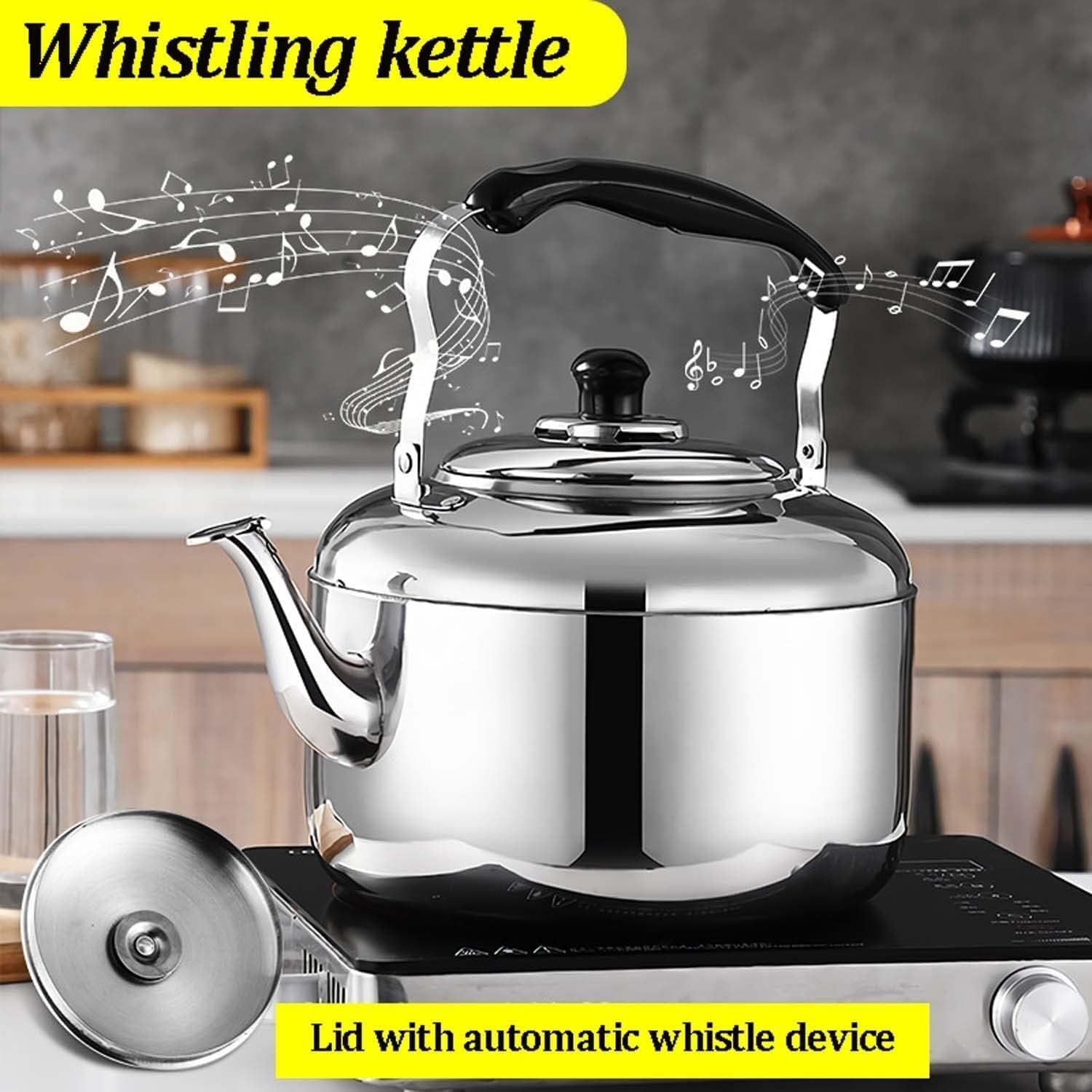 Kettle, Retro Teapot Whistling Kettle Gas Stove Induction Cooker Universal Hot Water Boiler Tea Pot