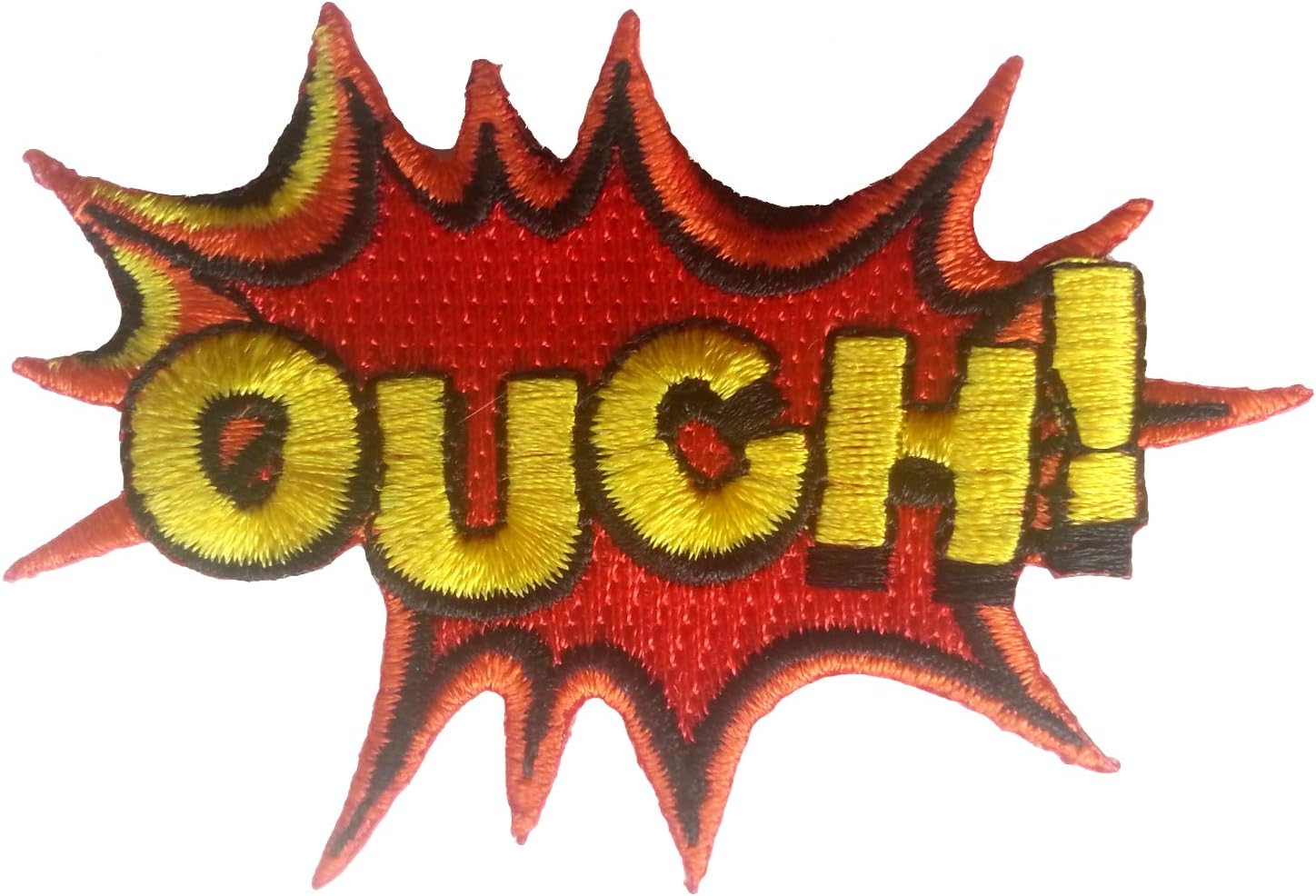 Ouch! Embroidered Patch 7.5CM X 5CM (3" X 2")