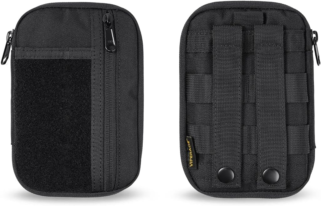 VIPERADE VE30 Molle Pouches Small EDC Pouch,Compact Belt Pouch for Men,EDC Pouch Pocket Organiser with Patches Area,Adjustable Molle Backpack Pack Pocket for Camping Bush Craft/Hiking/Traveling - Image 9