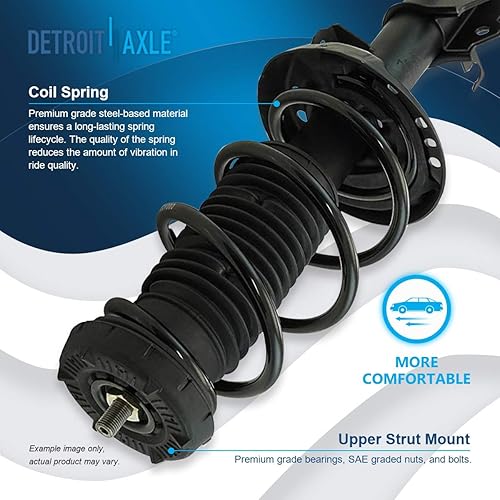 Miniatura 905 de Detroit Axle - Puntal delantero para Hyundai Sonata 2012-2014 2012-2015 Kia Optima, puntal lateral izquierdo con montaje de resorte helicoidal 2013