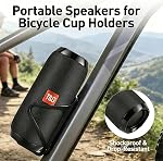 T&G Portable Bluetooth Speaker, IPX5 Waterproof Wireless Speaker with 24W Stereo Sound, 30H Playtime, TWS Dual Pairing, Bluetooth 5.0, Mini Outdoor Speaker for Home, Travel, Camping - TG117