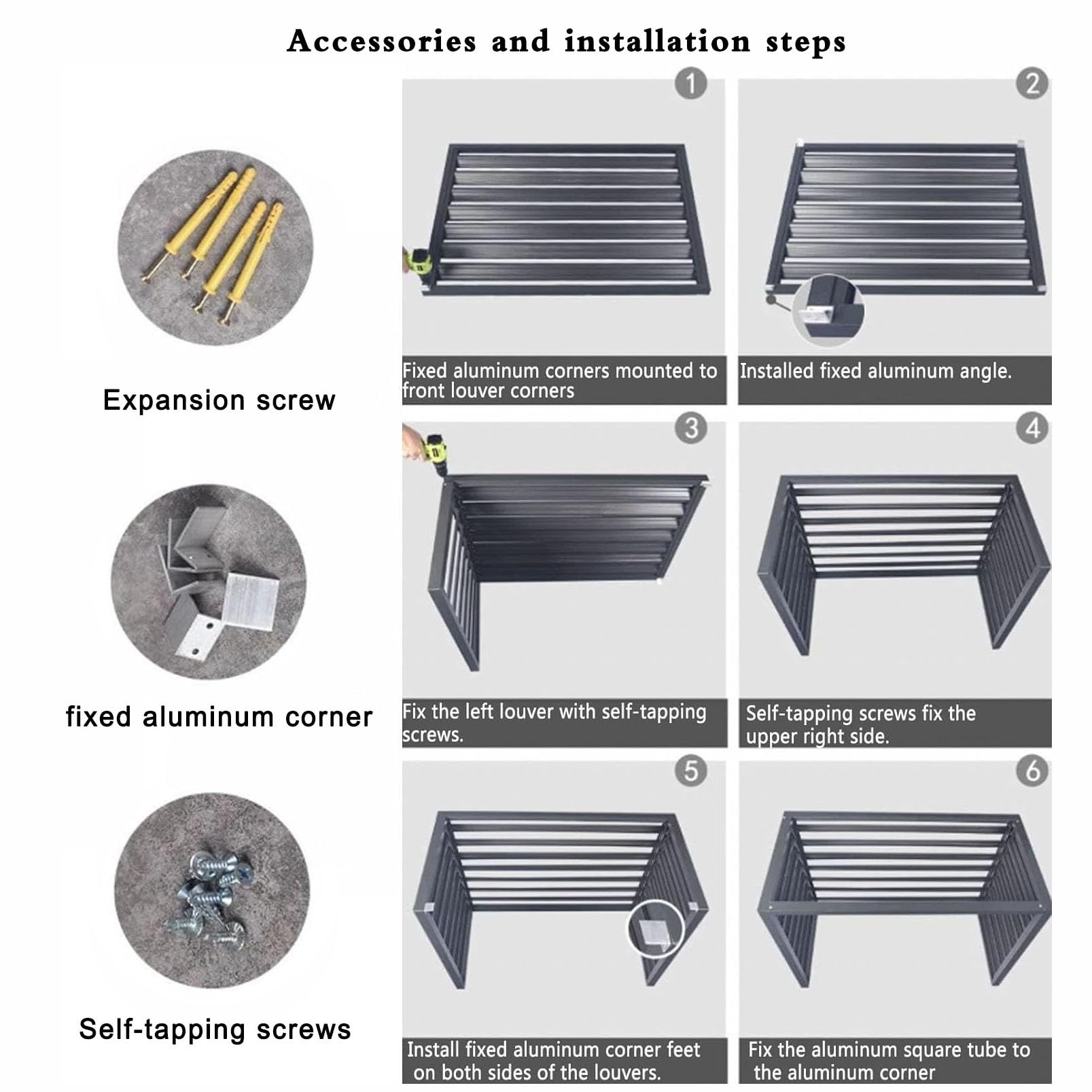ZQKJLH Afdekking van aluminium voor airconditioning, voor buiten, rooster, omheining voor buitenapparaten, decoratief scherm, bloemenstandaard, inkijkbescherming, jaloezie-design, kleur: wit, maat: 2-3 ZQKJLH Afdekking van aluminium voor airconditioning, voor buiten, rooster, omheining voor buitenapparaten, decoratief scherm, bloemenstandaard, inkijkbescherming, jaloezie-design, kleur: wit, maat: 2-3