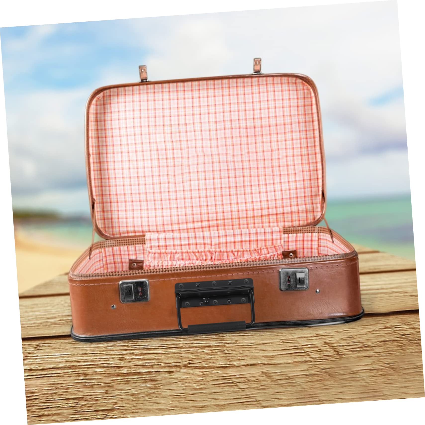 Mipcase 2pcs Metal Spring Loaded Carry Handles for Boxes Durable Surface Mounted Chest Handles Ergonomic Design for Boats Yachts and Home Use