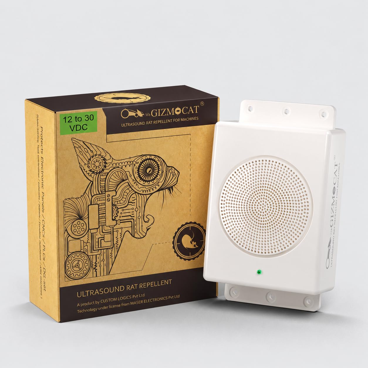 Ultrasound Rat Repellent for machines - 2nd gen - ZigZag ultrasound (12 to 30V- DC model) -24/7 Rat protection,Airport vehicle,Food truck,rodent compliance,server room, control panel,CNC,ATMs,Medical,Labs,Made in India-image-14