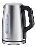 COMFEE' Stainless Steel Electric Kettle, Temperature Control with 6 Presets, 1-Hr Keep Warm, Kettle Water Boiler 1.7 Litres, 1500W with Viewing Window, Auto-Off and Boil-Dry Protection