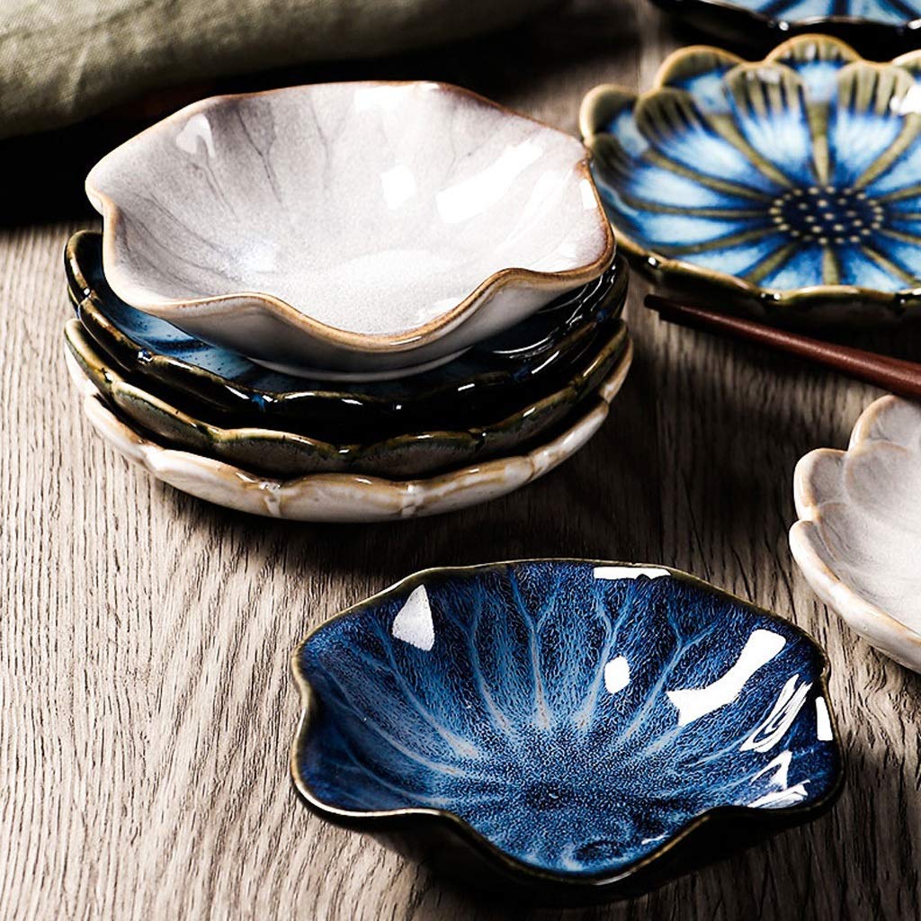 Salatschüssel-Set aus Keramik, elegantes Geschirr für Snacks, Vorspeisen, Gewürze, Dip-Soßen und Gemüse, mit Knochenplatte und kleiner Schüssel