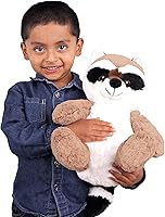 Vista 1 de Squirrel Products Cuddle Mates - Peluche de animal de peluche, 14 pulgadas, mapache