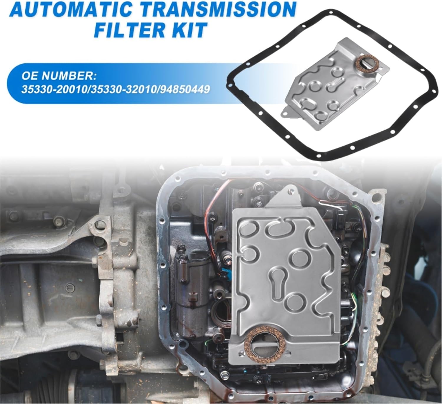 Automatic Transmission Filter Oil Pan for Chevrolet Nova Base 1985-1988 CVT Cooler Gasket Kit Automotive Transmission Filter