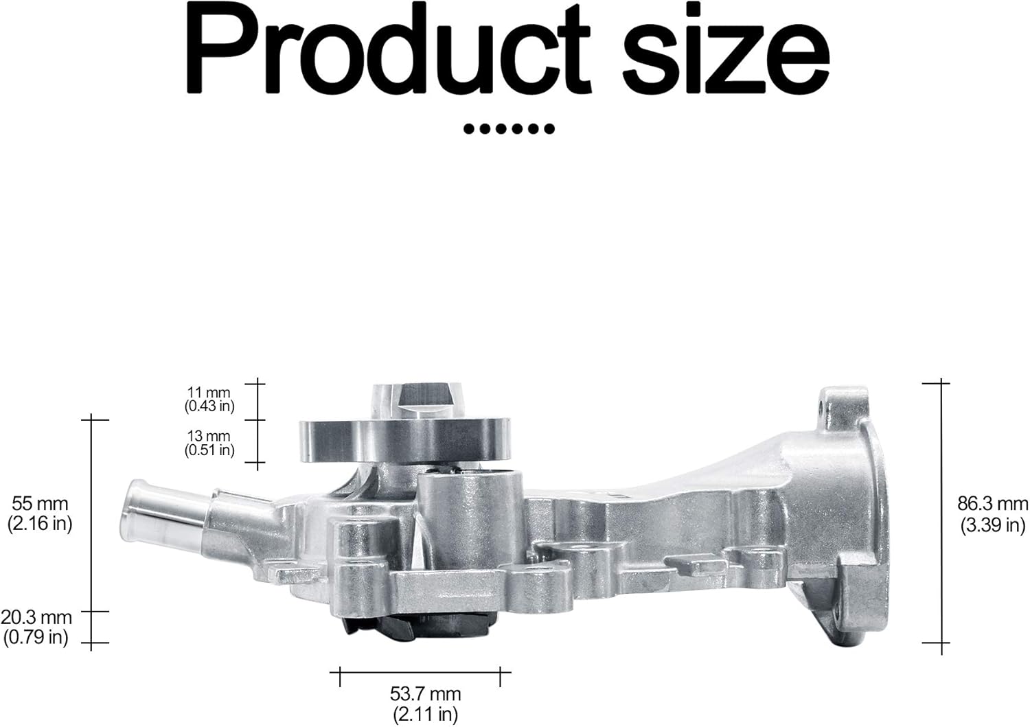 AULINK AW6662 Water Pump with Thermostat 130-2140 OE Replacement For 2013-2020 Buick Encore,2011-2015 Chevy Cruze,2016 Cruze Limited,12-20 Sonic,2013-2020 Trax 1.4L