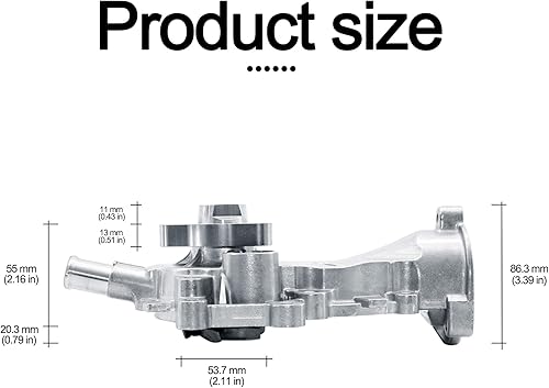 Miniatura 3 de Bomba de agua AULINK AW6662 con termostato 130-2140 Reemplazo OE para Buick Encore 2013-2020, Chevy Cruze 2011-2015, Cruze Limited 2016, Sonic