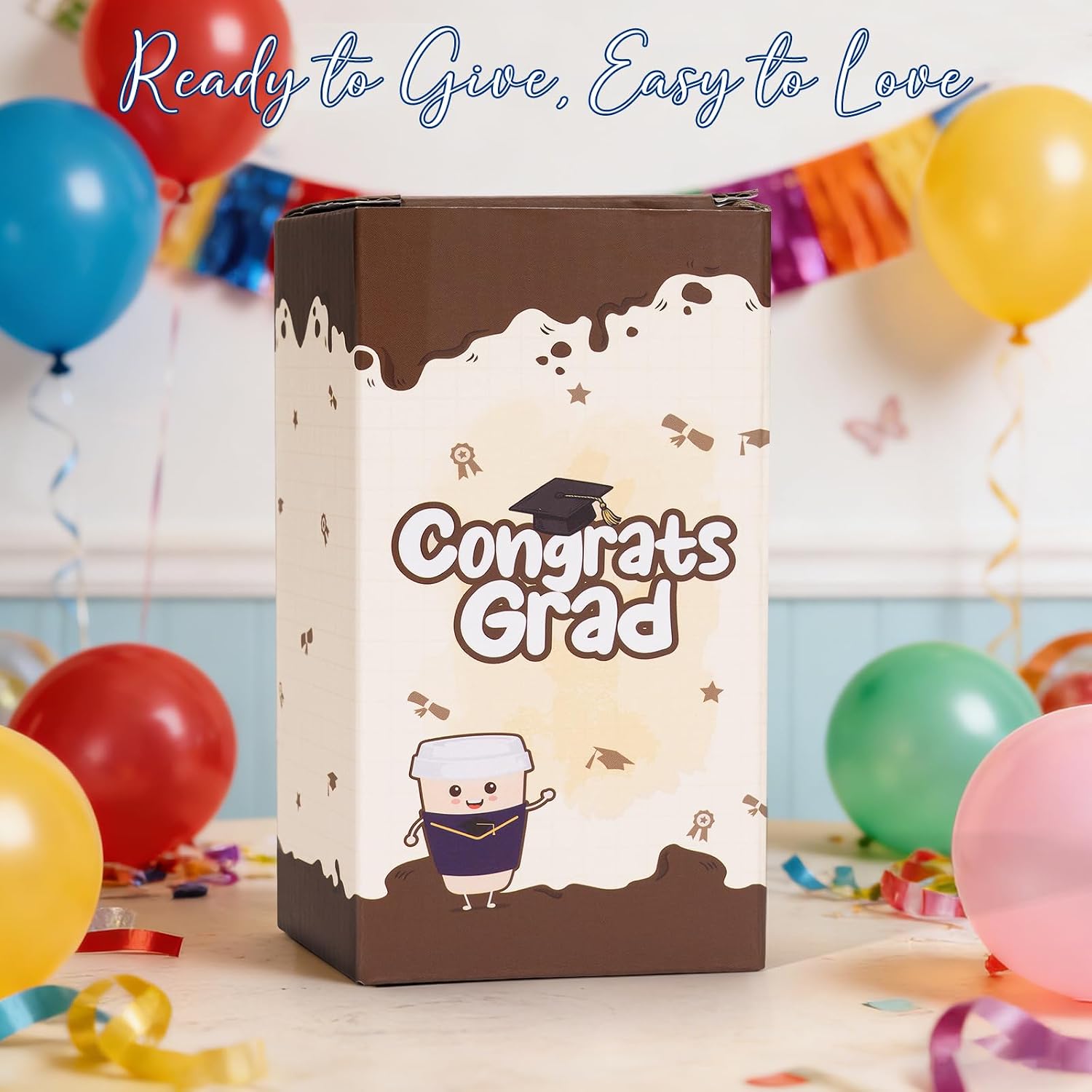 Graduation Gift 2026, Crochet Graduation Coffee Plush for Her Him, Congrats Grad Gift with Handmade Knitted Coffee Doll, Cute Graduation Keepsake for College High School Graduate Class of 2026