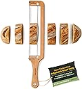 keechee Bread Pilot Adjustable Bread Knife – Upgraded Bread Slicer for Homemade & Sourdough Loaves, Serrated Stainless Blade with Precision Thickness Guide, Gift for Artisan Bakers