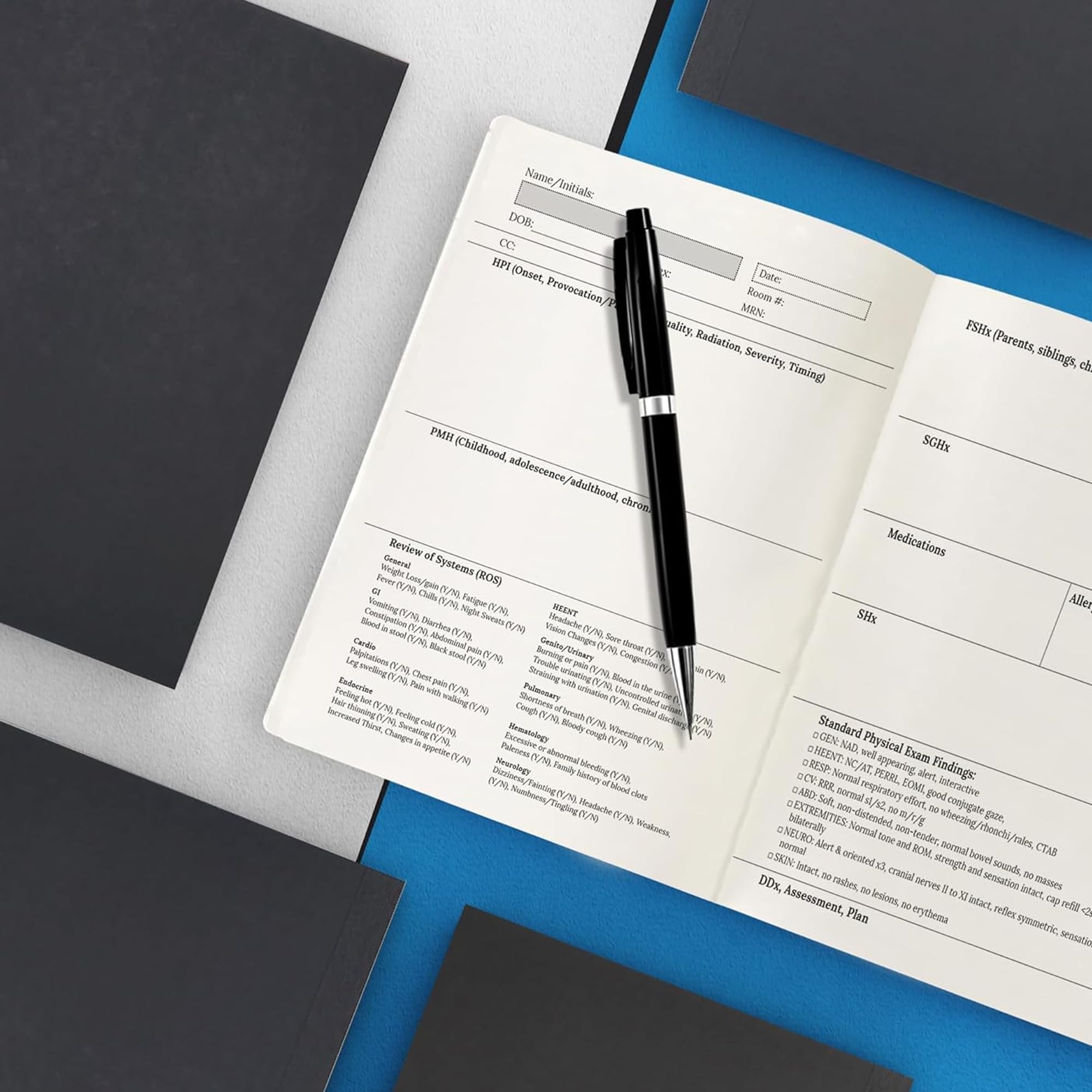 Amazon.com : H&P Pro Notebook (Extra Space for Note-taking) – Medical ...