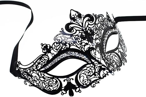 Miniatura 5 de Couples Masquerade Metal Masks Venetian Halloween Costume Mask Party Costume Accessory Mardi Gras Mask