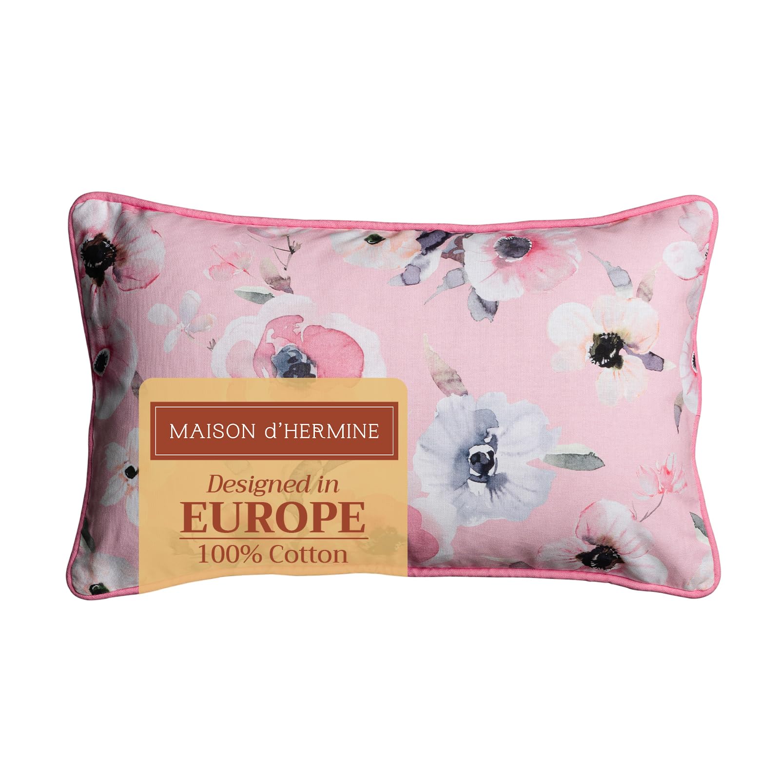 Maison d' Hermine Decorative Pillow Covers 12 x 20 inch Rectangle 100% Cotton Throw Pillow Covers with Invisible Zipper for Couch Sofas Easter