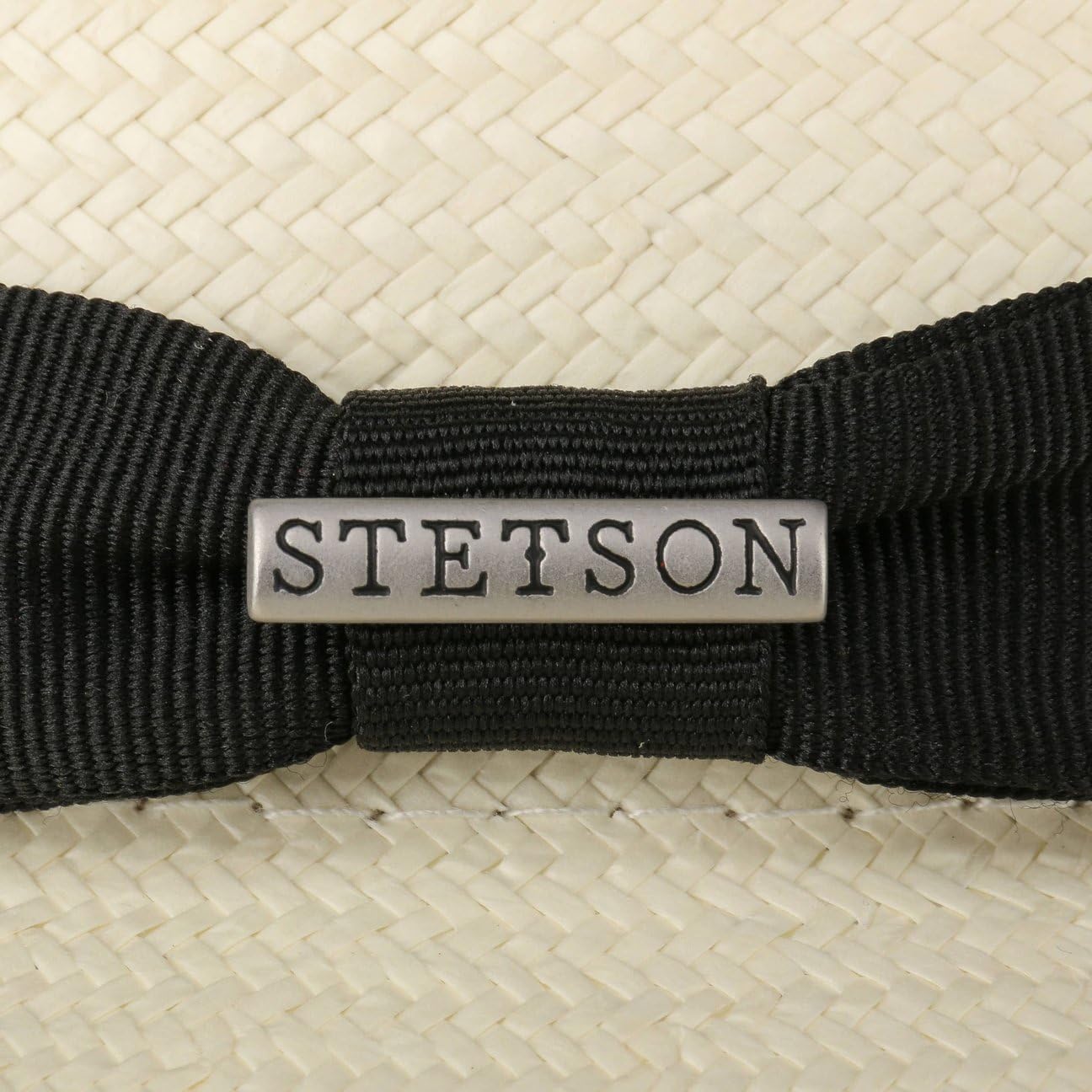 Stetson Sombrero Bogart Toyo Telida Mujer/Hombre - de Paja Sol con Banda Grosgrain Verano Primavera/Verano