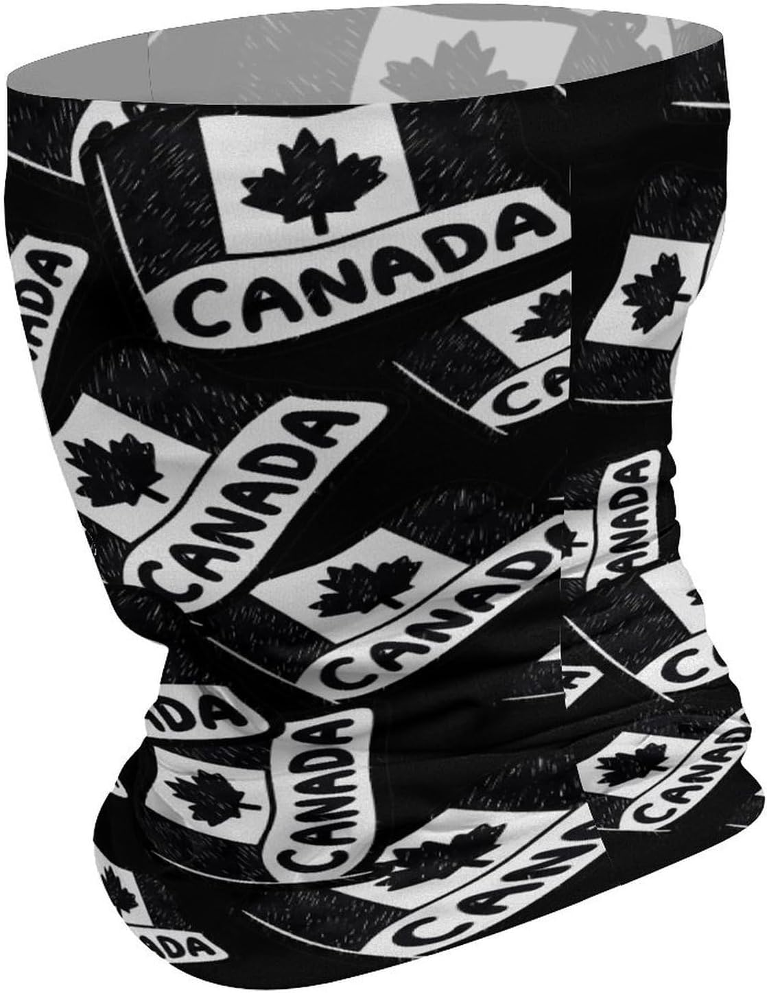 Canada Day Canadian Flag Maple Leaf Face Cover Neck Gaiters for Men Women Sun Protection Mask Scarf Hiking Bandana