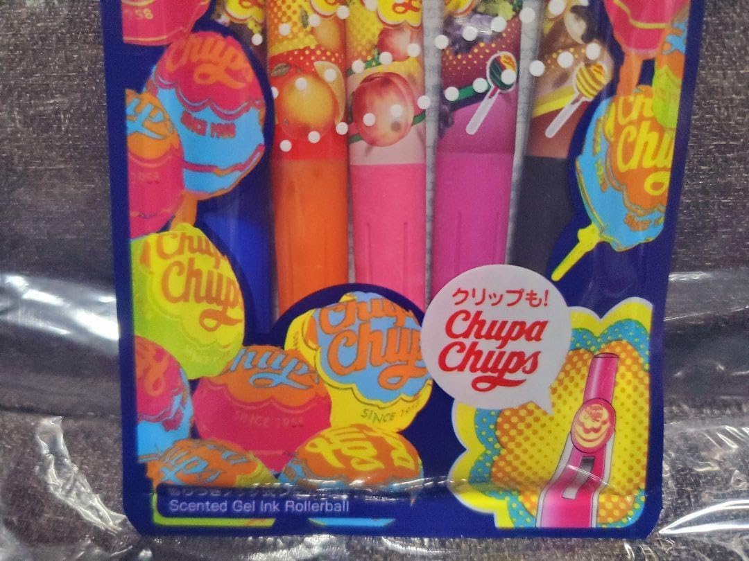 新サラサクリップ×チュッパチャプス 5色セットB 香りつきボールペン