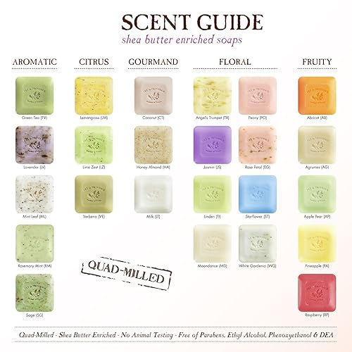 Miniatura 12 de Pre de Provence - Barra de jabón francesa artesanal enriquecida con manteca de karité, hierba de limón, 250 g