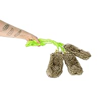 DINGO Set: 3 x Giocattoli da Caccia in Pelliccia Sintetica – Teaser con Squittio