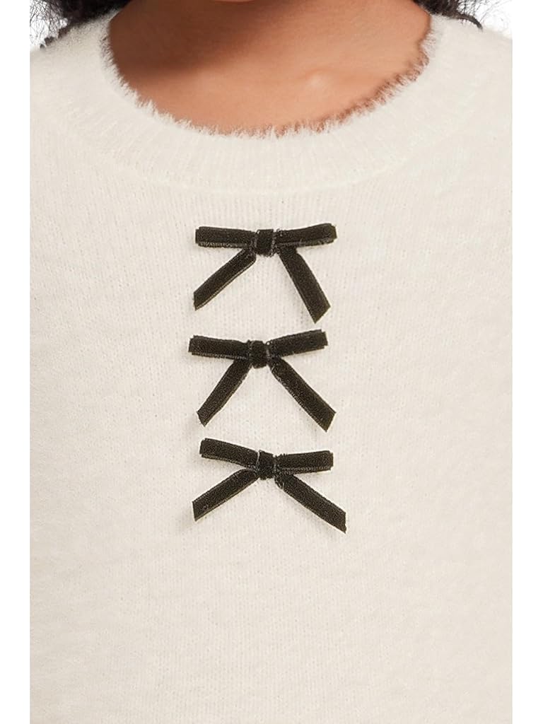 Bone Janie and Jack Fuzzy Mini Bow Sweater (Infant)
