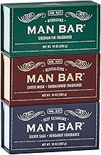 San Francisco Soap Co Man Bar 3-Piece Gift Set - No Harmful Chemicals - Good for All Skin Types - Made in the USA