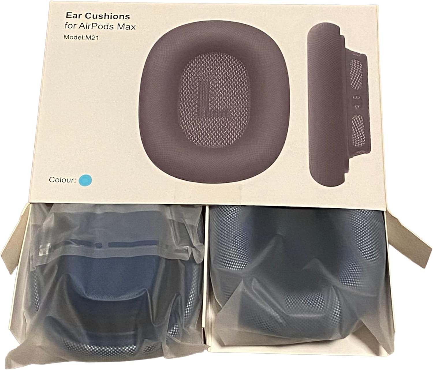 Replacements Earpad Covers for Airpod Max Headphones, 1 Pair - Premium Durable Fabric Material (Blue)