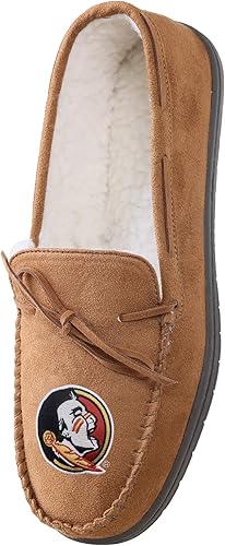 Miniatura 58 de FOCO NCAA NCAA - Pantuflas tipo mocasín con logotipo de equipo universitario para hombre