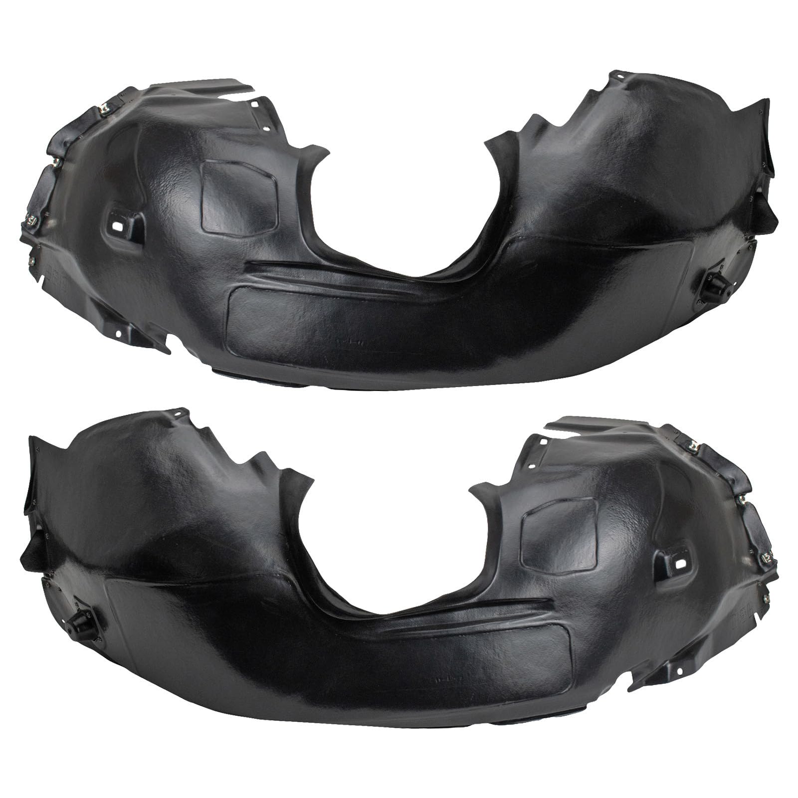 TRQ Front Inner Fender Liner Set | For 2012-2018 Ford Focus FO1248150 FO1248160 FO1249150 FO1249160