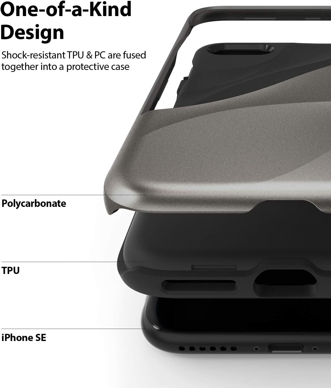 Ringke Wave Case Designed for iPhone 7/8 / SE 2020 (4.7-Inch) - Metallic Chrome