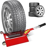 ETDOOM Portable Tire Jack with Roller Plate & Ramp - Effortless Wheel Changer for Cars, SUVs & Trucks