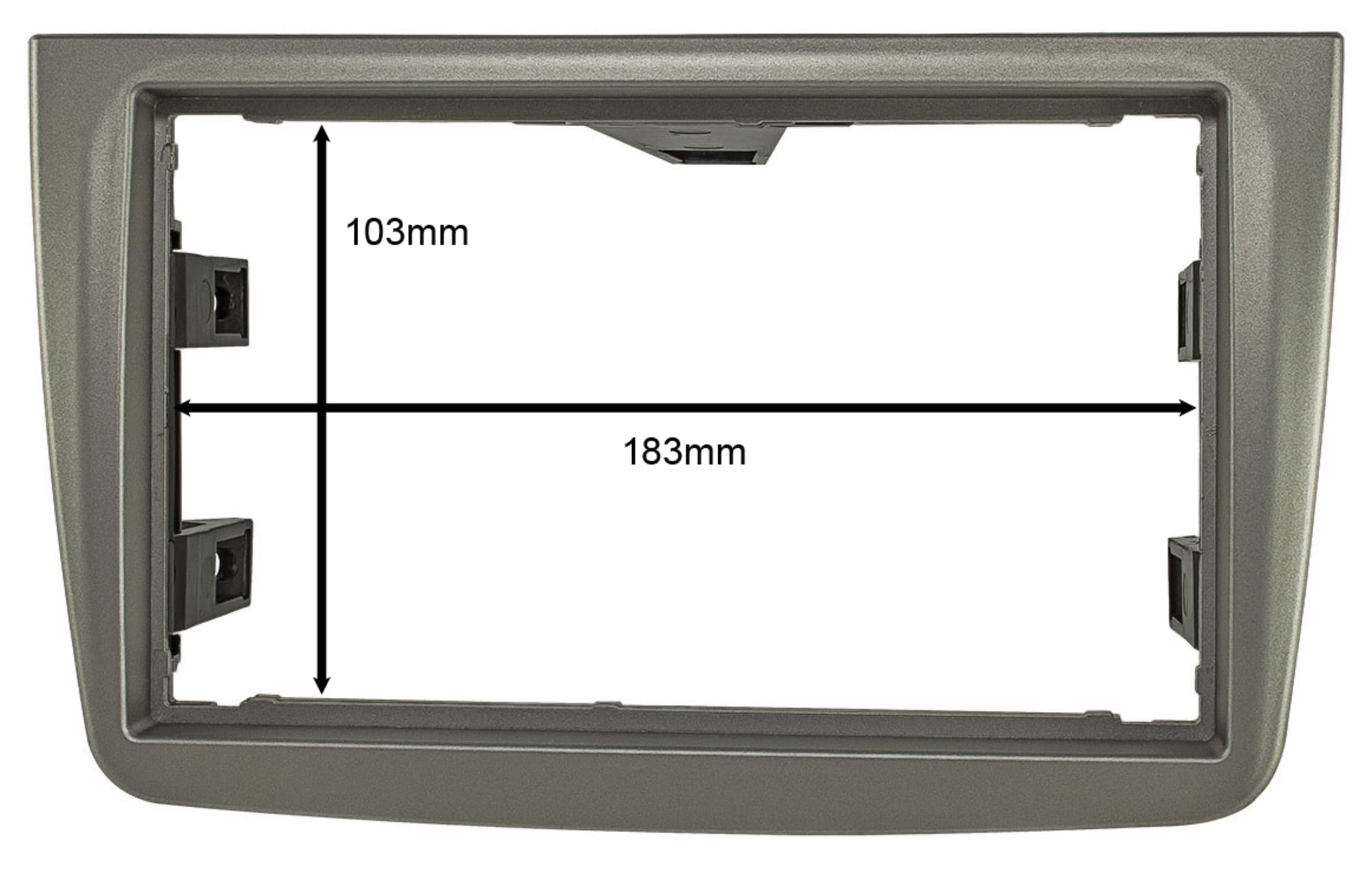 Sound-way Zestaw instalacyjny radia samochodowego z pojedynczym/podwójnym DIN, rama przedniego panelu 1/2 DIN, adapter Facia, adapter anteny, klucze zwalniające, kompatybilne z Alfa Romeo Mito