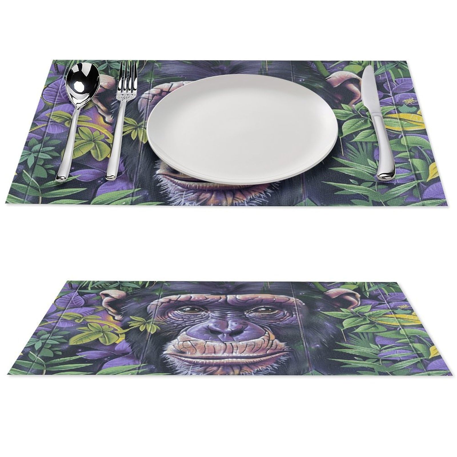 Sets de table antidérapants et lavables contre les taches : lot de 6