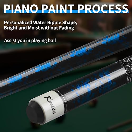 Vista 7 de Kmise Taco de Billar – Tacos de Billar de 58 pulgadas de 18 a 21 onzas de arce canadiense profesional, Tacos de Billar para adultos, Tacos de Billar