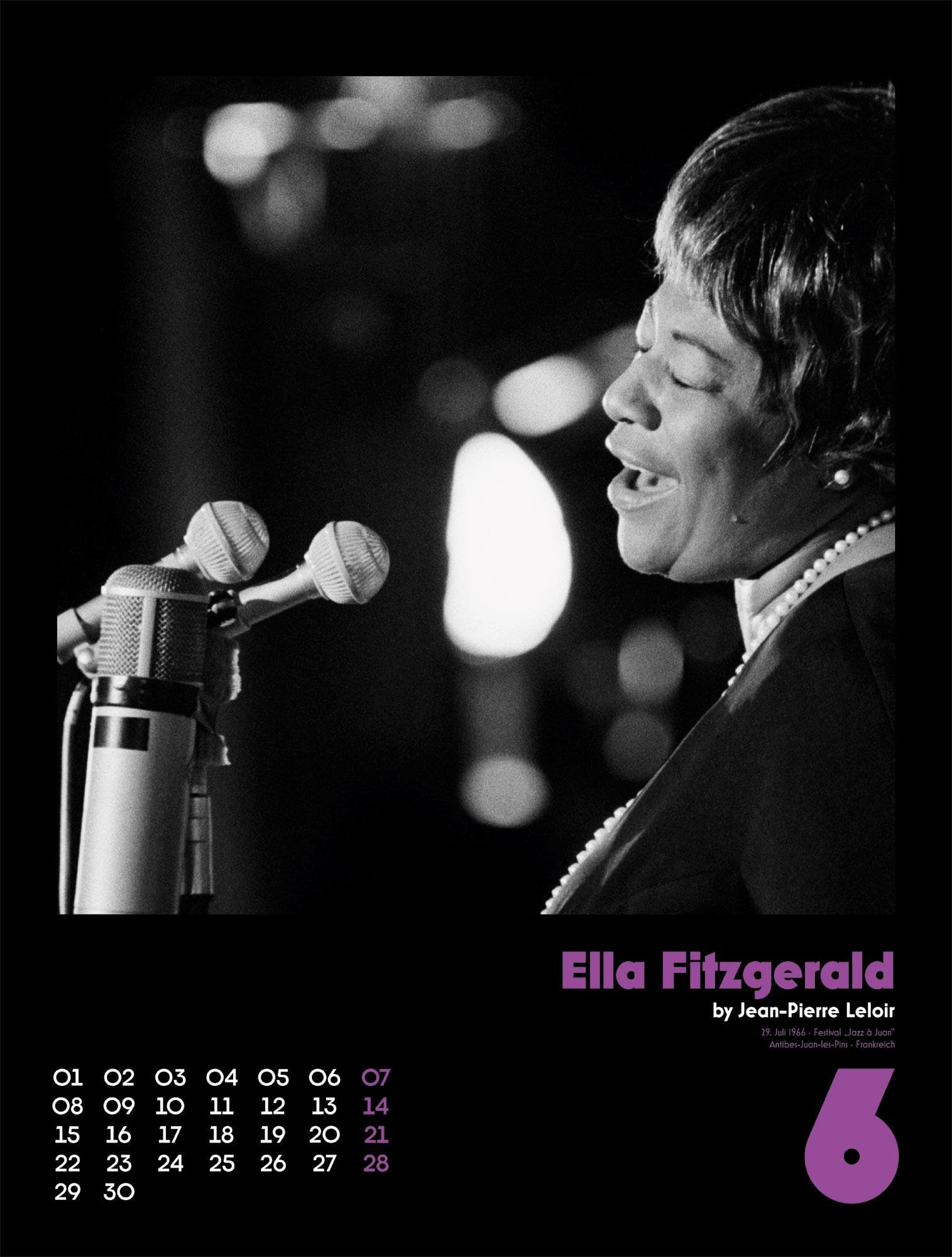 Jazz Kalender 2026 | Stilvoller Musik-Kalender im großen Hochformat (50x66 cm) | Schwarz-weiß-Fotos von Jean-Pierre Leloir für Musikfans