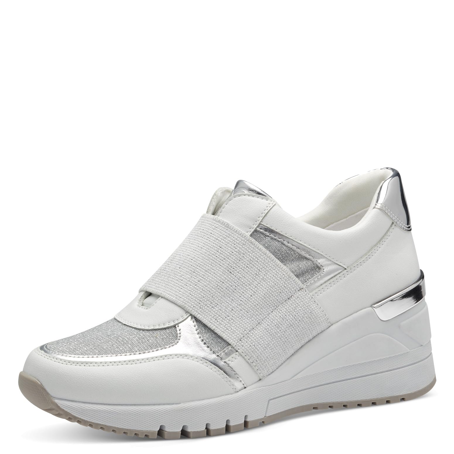 MARCO TOZZI Women's 2-24780-42 Sneaker, White Comb, 6.5