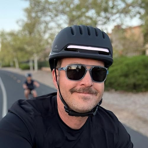 Miniatura 8 de Casco de Bicicleta con Bluetooth, Casco de Bicicleta Inteligente para Adultos Hombres y Mujeres con Altavoces Integrados, Intermitente de Freno