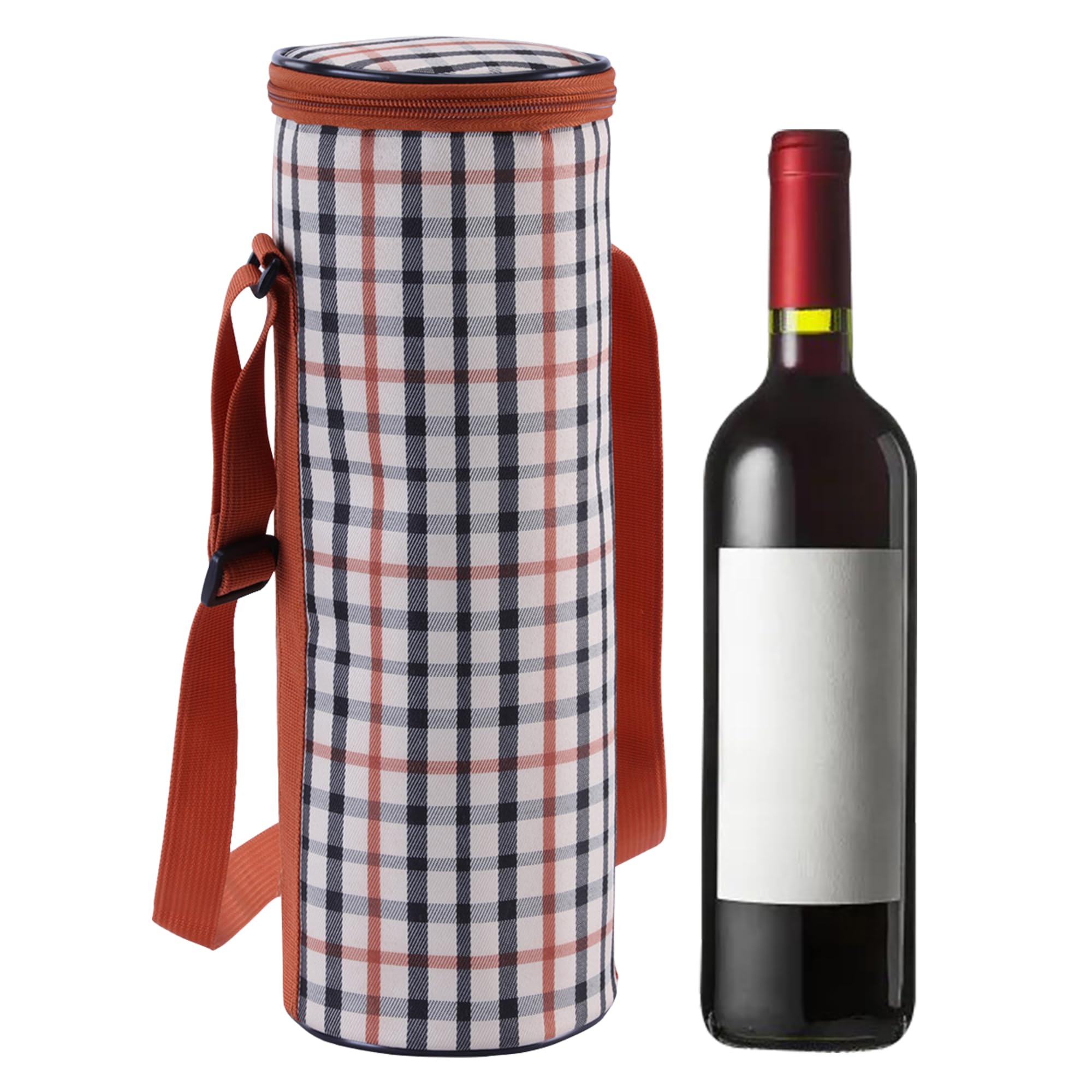 Leberna Wine Cooler Bag Insulated Bottle Carrier Bag for Picnic,Travel,Beach Yellow 2L