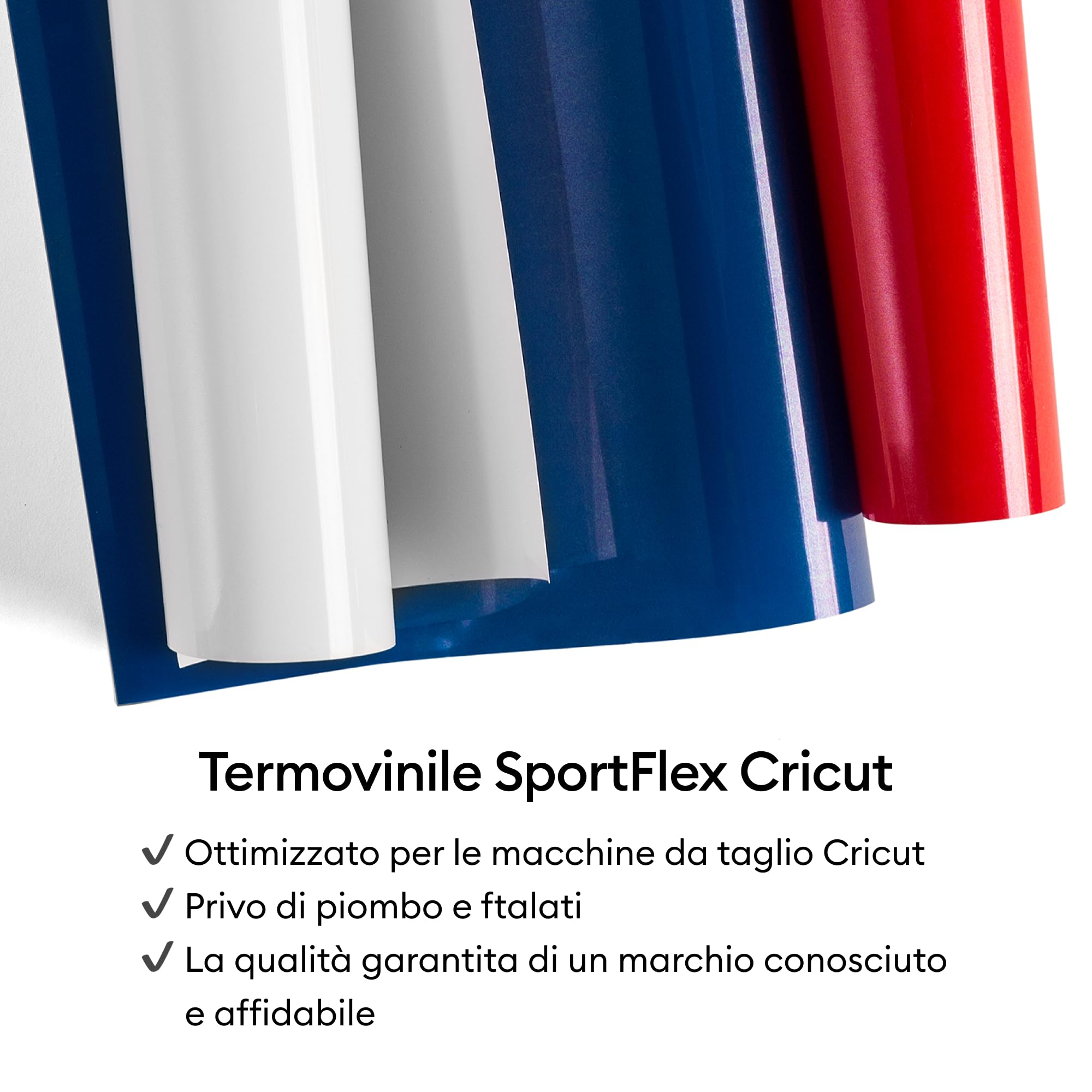 Cricut SportFlex termoadesivo 28 x 60 cm (bianco)
