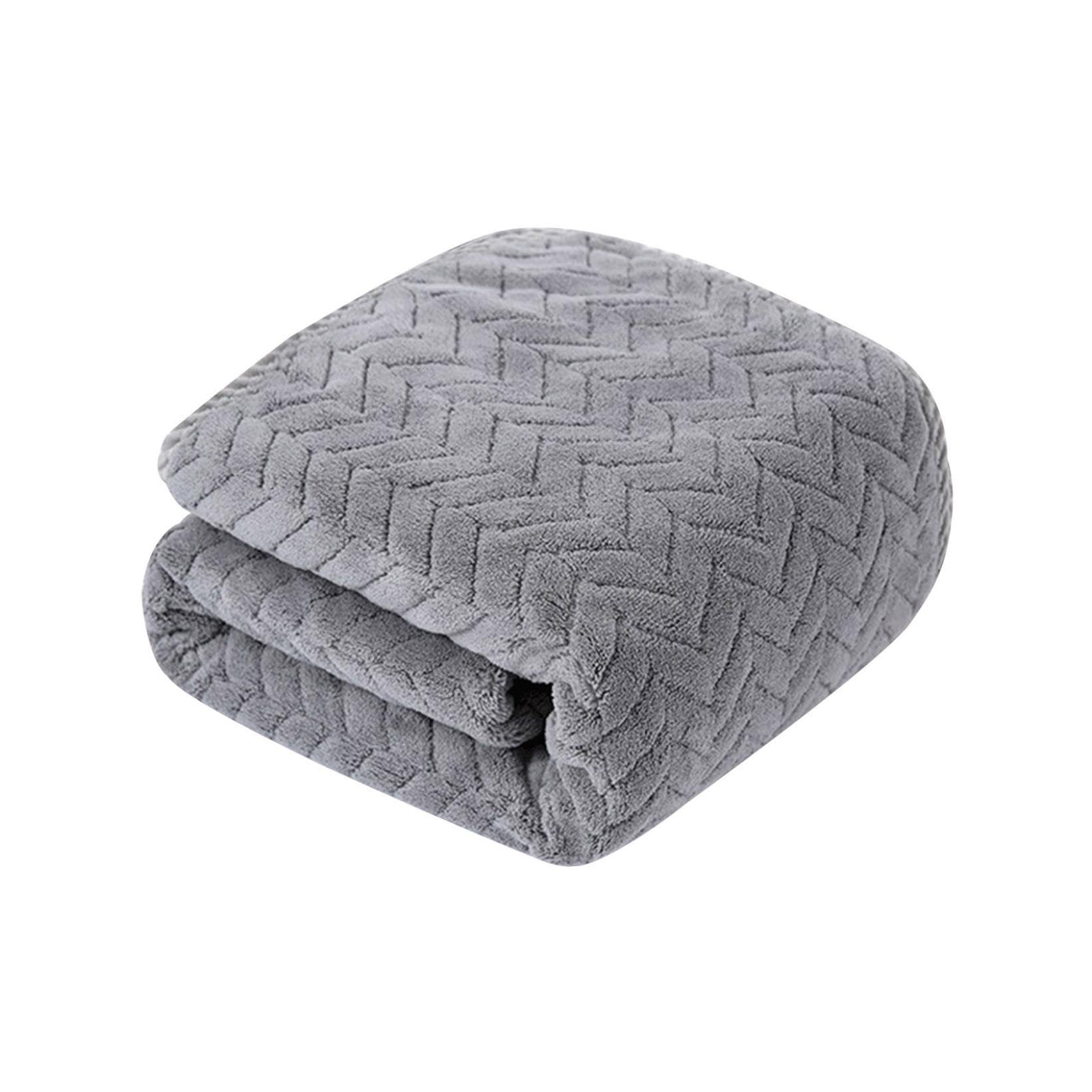 1pc Velvet Bath Towel for Adult Daily Use at Home Absorbent Dry Hair Towel That Does Not Hair