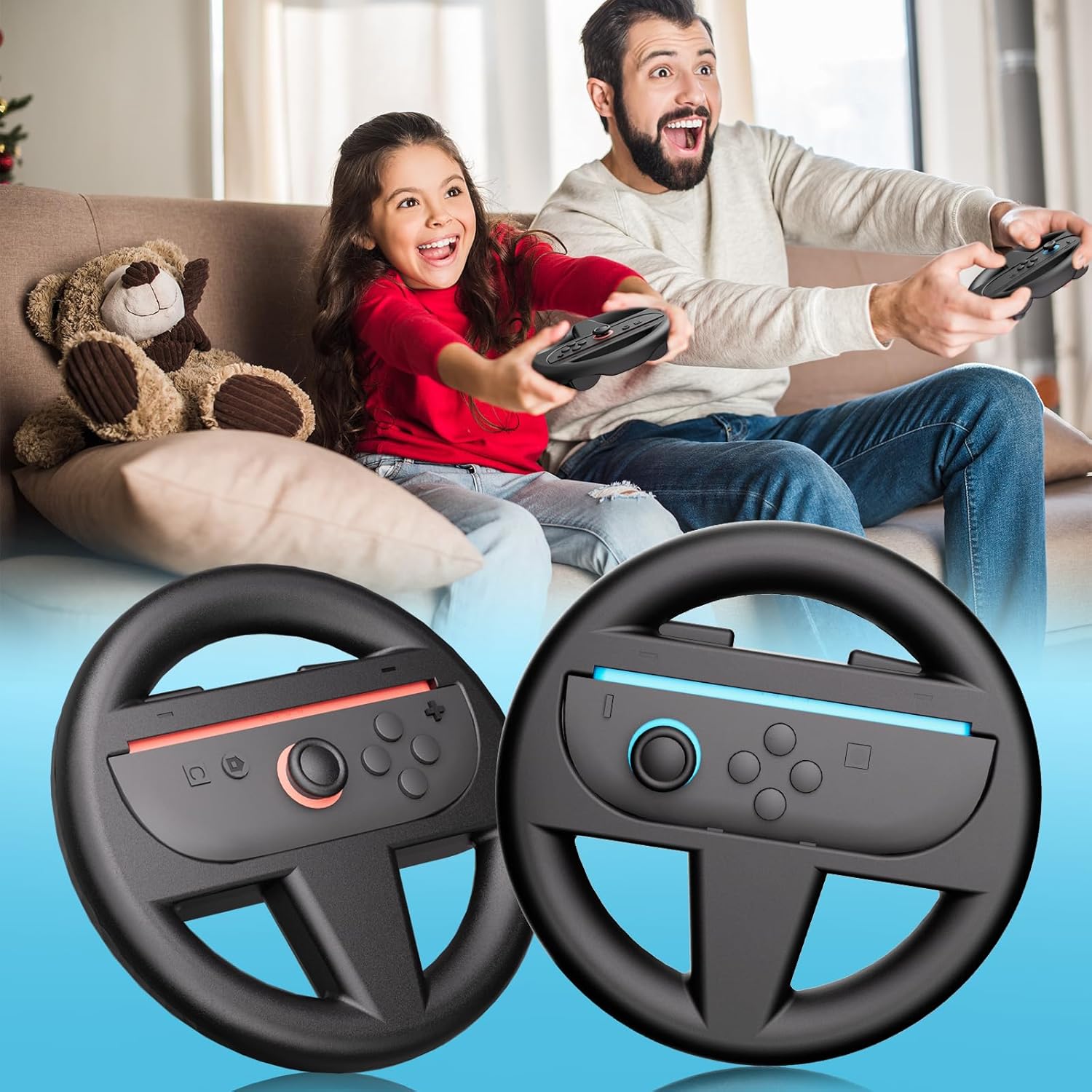 Nargos 2025 Steering Wheels for Nintendo Switch 2, Racing Wheel for Mario Kart World & 8 Deluxe, Joycon 2 Accessories - Image 7