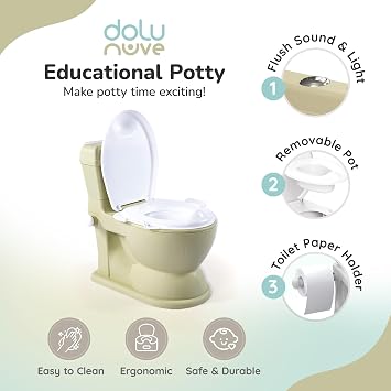 Dolu Nuve Potty Lazımlık 2İn 1- Yeşil 7563
