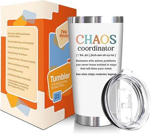 Miniatura 2 de NewEleven Regalos para mujeres  Regalos de coordinadora del caos para mujeres, jefe, gerente, compañero de trabajo, mejor amiga  Gracias,