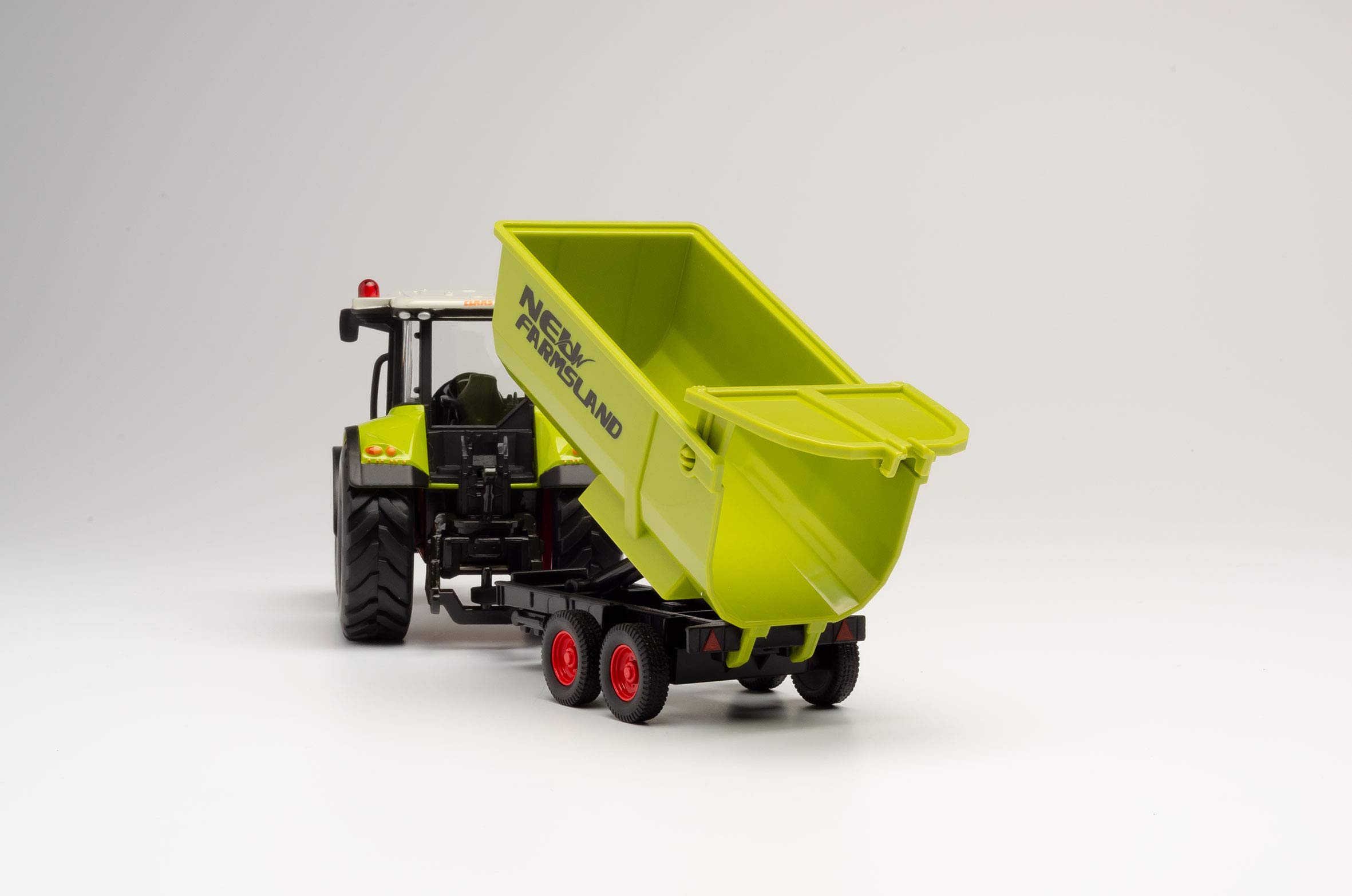Herpa 84184015 CLAAS Arion 540 Kippanhänger Traktor/Bulldog zum Spielen und als Geschenk, Mehrfarbig