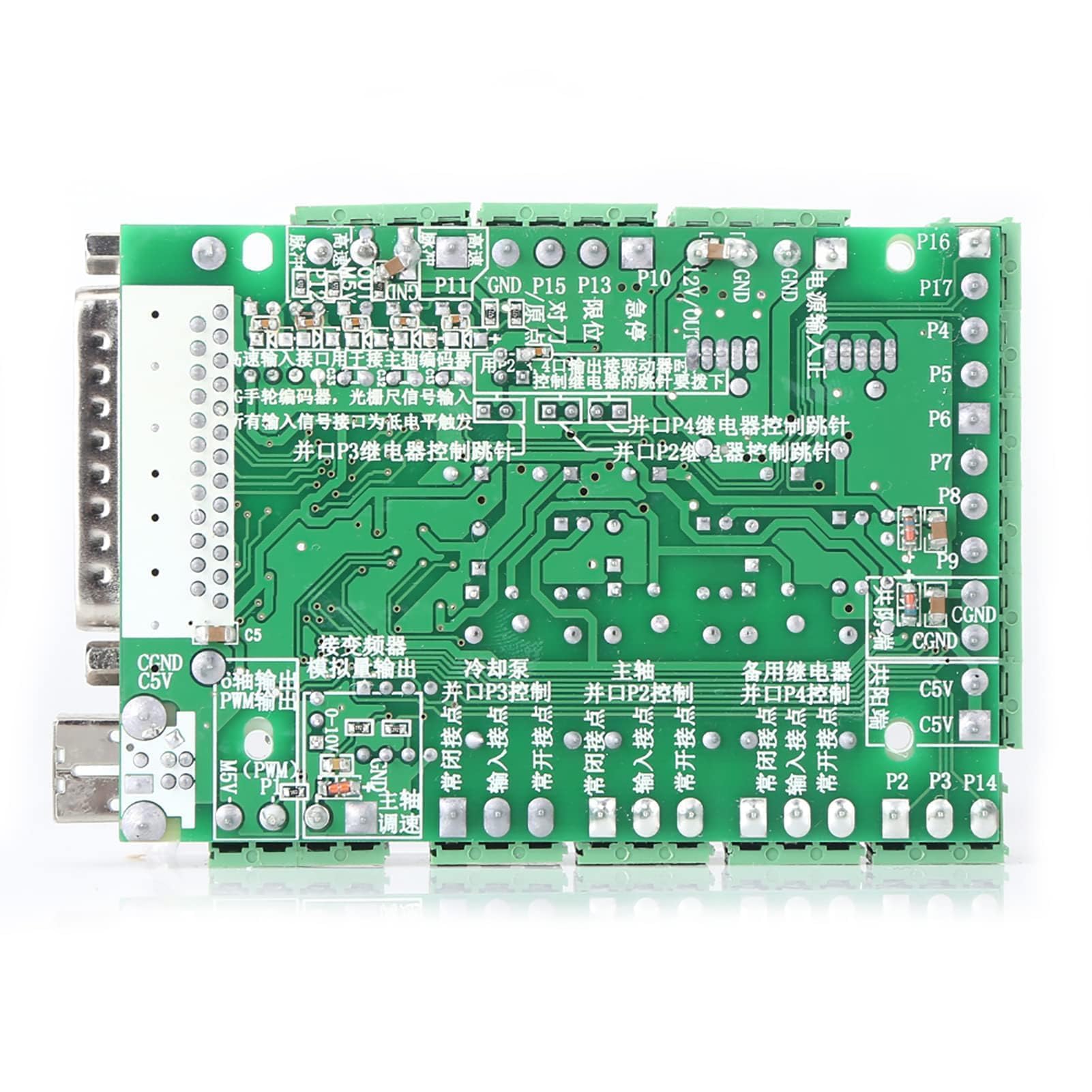 Carte d'extension CNC, Contrôleur CNC MACH3V2.1-L à 4 Ou 6 Axes, Carte d'extension pour le Contrôle de Mouvement Destinée Aux Machines de Gravure, Aux Tours